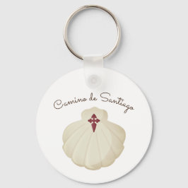 Symbool van de Camino de Santiago Sleutelhanger