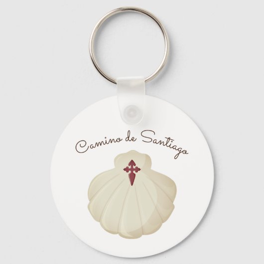 Symbool van de Camino de Santiago Sleutelhanger (Voorkant)