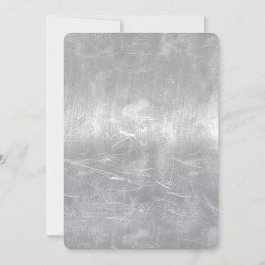 Symbool van de galg Zodiac in zilvergrijsstaal (Achterkant)