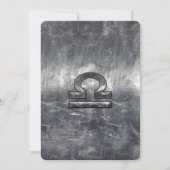 Symbool van de galg Zodiac in zilvergrijsstaal (Voorkant)