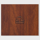 Symbool van de galg Zodiac op mahogany stijl print Cadeaupapier (Vlak)