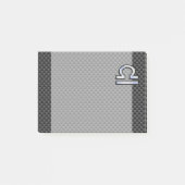 Symbool van de galgdierentuin op het koolstofvezel post-it® notes (Voorkant)