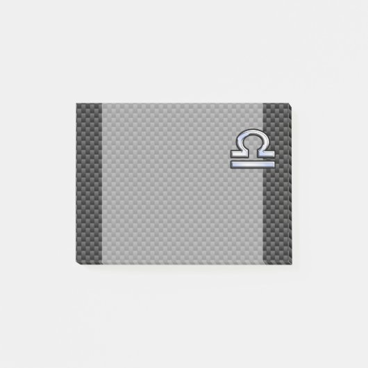 Symbool van de galgdierentuin op het koolstofvezel post-it® notes (Voorkant)