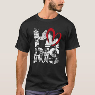 Symbool van de giffeltoren in Parijs van het beste T-shirt