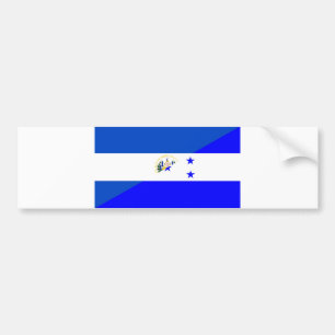 symbool van de halve vlag van el salvador honduras bumpersticker