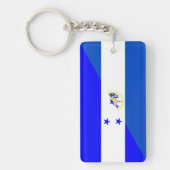 symbool van de halve vlag van el salvador honduras sleutelhanger (Voorkant)