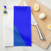 symbool van de halve vlag van el salvador honduras theedoek (Quarter Fold)