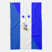 symbool van de halve vlag van el salvador honduras theedoek (Verticaal)