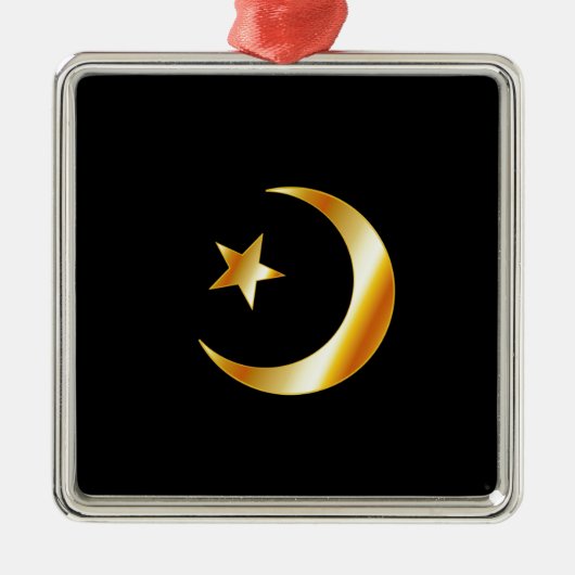 Symbool van de islam-religie metalen ornament (Voorkant)