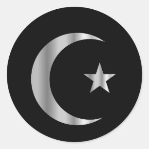 Symbool van de islam ronde sticker