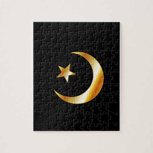 Symbool van de islamreligie legpuzzel (Verticaal)