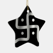 Symbool van de Jainistische religie Keramisch Ornament (Rechts)