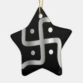 Symbool van de Jainistische religie Keramisch Ornament (Links)
