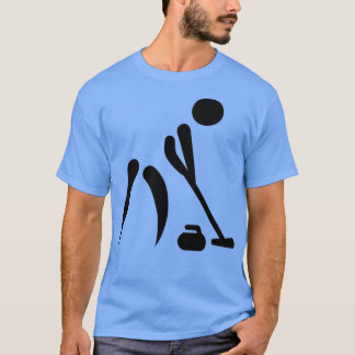 Symbool van de krullspeler t-shirt