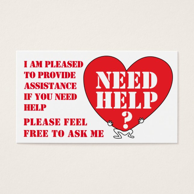 SYMBOOL VAN DE LEVERANCIER/HULP VISITEKAARTJE (Voorkant)