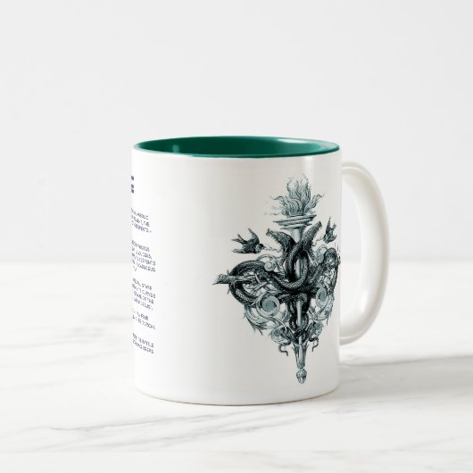 Symbool van de Mok van het saldo (Voorkant rechts)