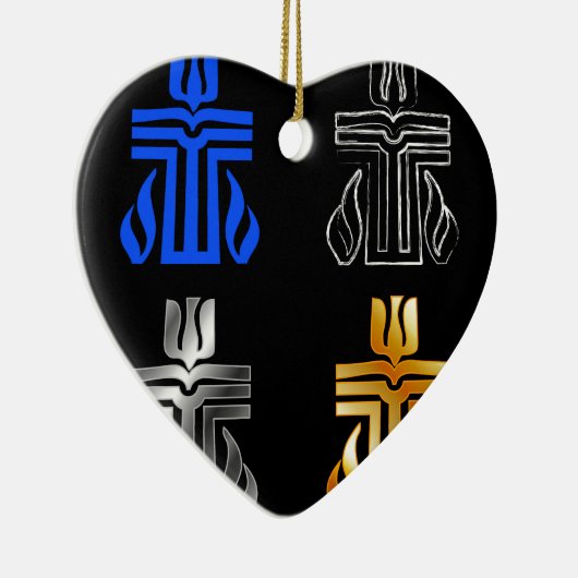 Symbool van de Presbyteriaanse religie Keramisch Ornament (Rechts)