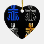 Symbool van de Presbyteriaanse religie Keramisch Ornament (Voorkant)