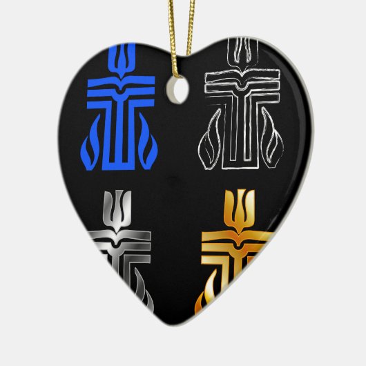 Symbool van de Presbyteriaanse religie Keramisch Ornament (Links)