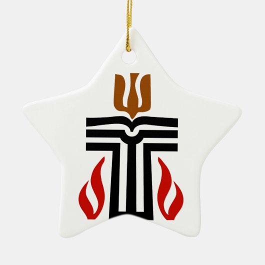 Symbool van de Presbyteriaanse religie Keramisch Ornament (Voorkant)