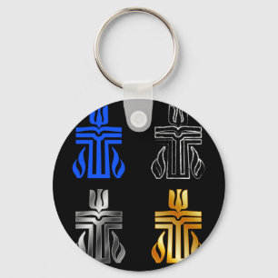 Symbool van de Presbyteriaanse religie Sleutelhanger