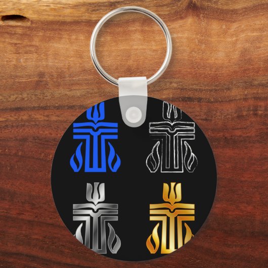 Symbool van de Presbyteriaanse religie Sleutelhanger (Voorkant)