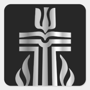 Symbool van de Presbyteriaanse religie Vierkante Sticker