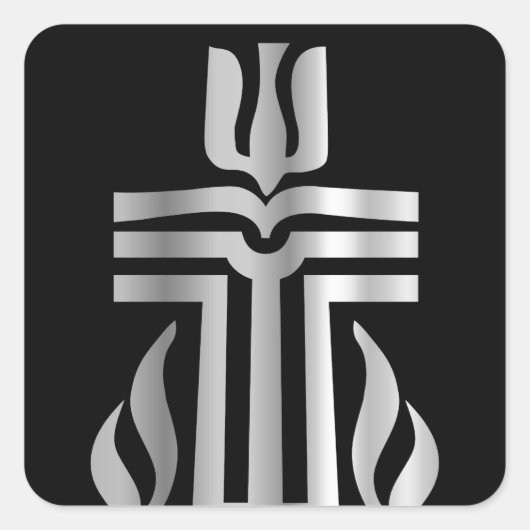 Symbool van de Presbyteriaanse religie Vierkante Sticker (Voorkant)