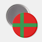 Symbool van de provincie Bornholm Denmark vlaggenr Magneet (Voorkant / Achterkant)