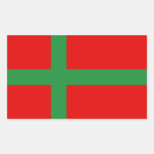 Symbool van de provincie Bornholm Denmark vlaggenr Rechthoekige Sticker