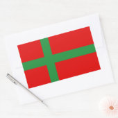 Symbool van de provincie Bornholm Denmark vlaggenr Rechthoekige Sticker (Envelop)