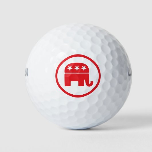 Symbool van de Republikeinse Partij Golfballen (Voorkant)