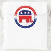 Symbool van de Republikeinse Partij Ronde Sticker (Tas)