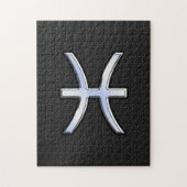 Symbool van de ringzegen op zwarte slang legpuzzel (Verticaal)