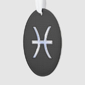 Symbool van de ringzegen op zwarte slang ornament (voorkant)