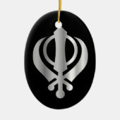 Symbool van de Sikhisme-religie Keramisch Ornament (Voorkant)