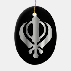 Symbool van de Sikhisme-religie Keramisch Ornament