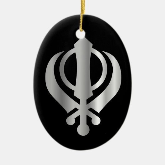 Symbool van de Sikhisme-religie Keramisch Ornament (Voorkant)