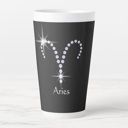 Symbool van de Sparkly Diamonds Latte Mok (Voorkant)