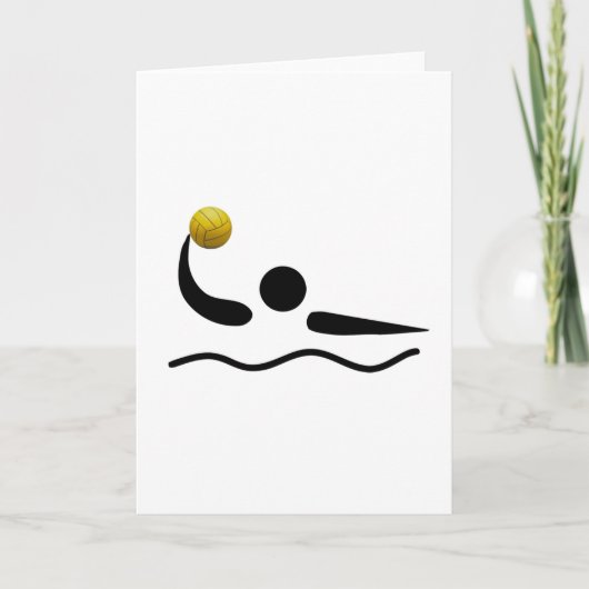 Symbool van de Sport van het Polo van het water Kaart (Voorkant)