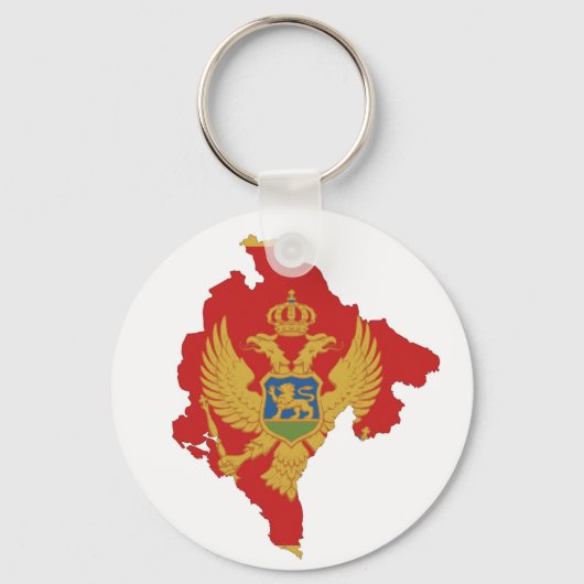 symbool van de vlag van montenegro sleutelhanger (Voorkant)