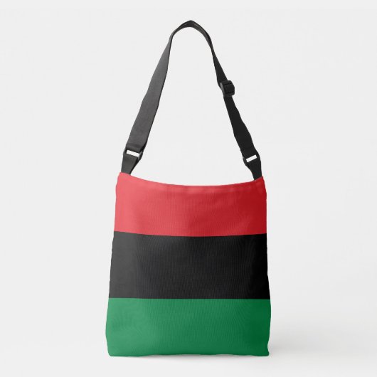Symbool van de vlag van Pan African Flag & UNIA/mo Crossbody Tas (Voorkant)
