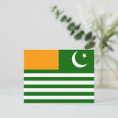 symbool van de vlaggenprovincie van kashmir briefkaart (Staand voorkant)