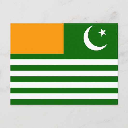 symbool van de vlaggenprovincie van kashmir briefkaart (Voorkant)