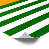 symbool van de vlaggenprovincie van kashmir poster (Hoek)