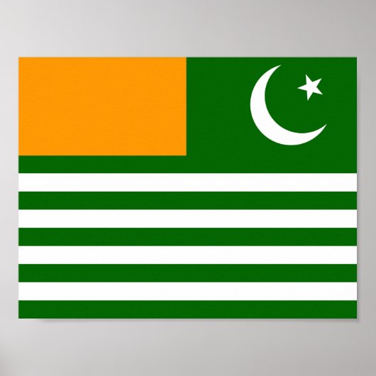 symbool van de vlaggenprovincie van kashmir poster (Voorkant)