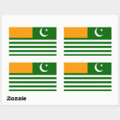symbool van de vlaggenprovincie van kashmir rechthoekige sticker (Vel)