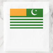 symbool van de vlaggenprovincie van kashmir rechthoekige sticker (Tas)
