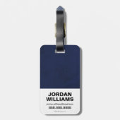 Symbool van de vrouw over concentrische cirkels bagagelabel (Achterkant verticaal)