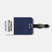 Symbool van de vrouw over concentrische cirkels bagagelabel (Achterkant horizontaal)